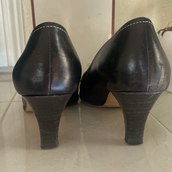 Coach Ally Baby Calf Black leather pump. Made in Italy - Picture 3 of 8